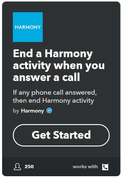 harmony and ifttt call