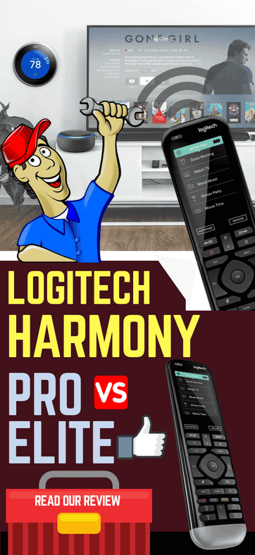 træt af Overdreven inaktive Harmony Pro vs Elite: A-List Logitech Remote Comparison - Universal Remote  Reviews