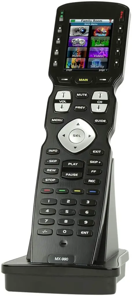 UNIVERSAL REMOTE MX-990 Complete Control IR/RF Remote with Color LCD Screen
