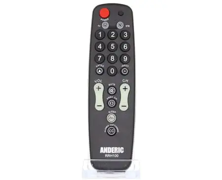 seniors Universal remote control SeKi Easy SILVER-BLACK adaptive ; f kids 