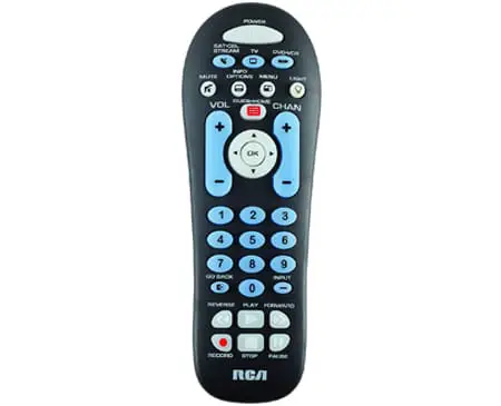 rca big button three-device universal remote