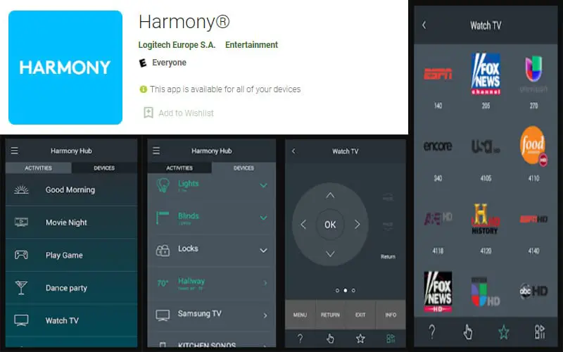 Harmony Remote App