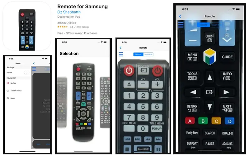 remote apps for Samsung TVs