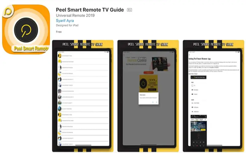 peel universal remote app for apple tv
