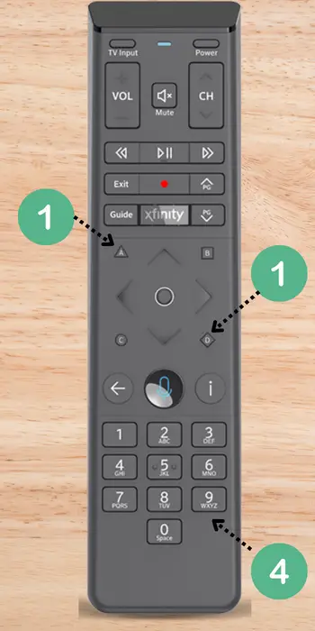 reset xfinity remote xr15