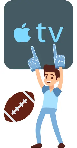 how to watch football on apple tv