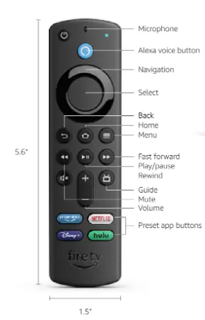 3rd Gen Alexa remote