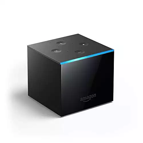 Certified Refurbished Fire TV Cube, hands-free with Alexa built in, 4K Ultra HD, streaming media player, released 2019