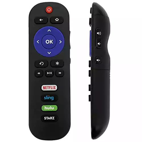 RC280 Replacement Remote fit for TCL Roku TV 32S305 49S405 49S403 43S303 55S403 32S301 50FS3800 32S3750 32S3800 32S4610R 32S3850A 32S3700 43FP110 40FS4610R 43S405 40S305 43S305 55S405 32FS4610R 32S800