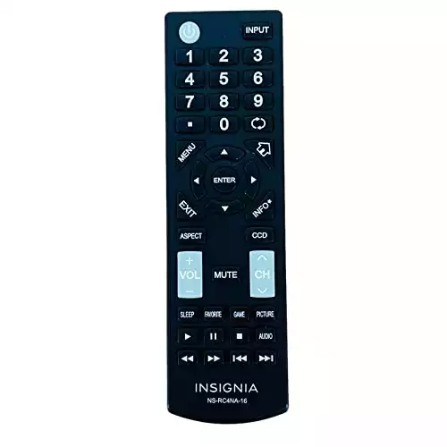 Insignia Tv Remote Control Insignia Ns-rc4na-16 Nsrc4na16 LED Tv Remote Control for Ns-55d420na16 Ns-60e440na16 Ns-60e440mx16 Ns-28dd220na16 Ns-24d420na16