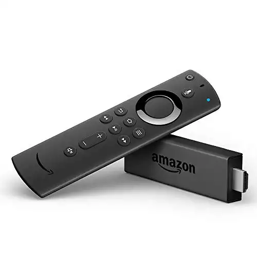 Certified Refurbished Fire TV Stick streaming media player with Alexa built in, includes Alexa Voice Remote, HD, easy set-up, released 2019