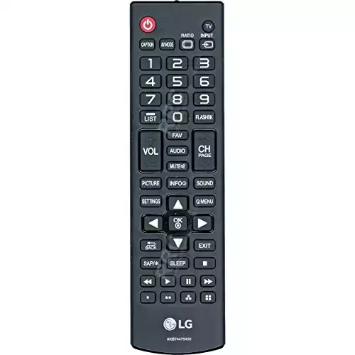 LG Electronics AKB74475433 TV Remote Control for 42LX330C, 42LX530S, 43LX310C, 49LX310C, 49LX341C, 49LX540S, 55LX341C, 55LX540S, 60LX341C, 60LX540S, 65LX341C, 65LX540S