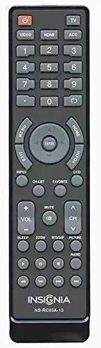 Insignia NS-RC03A-13 TV Remote Control - OEM - (NSRC03A13 118020397 601120020A 158141 601120020B 49.31S39.003 398GRABDANEBYJ 398GRABDANEBYH)