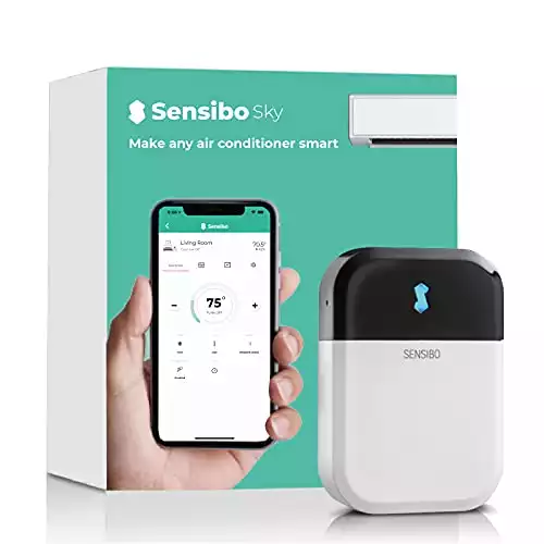 Sensibo Sky, Smart Home Air Conditioner System - Quick & Easy Installation. Maintains Comfort with Energy Efficient App - Automatic On/Off. Wifi, Google, Alexa and Siri. (White)