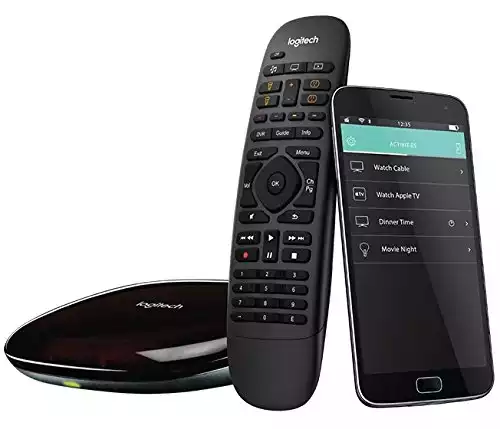 Logitech Harmony Companion All in One Remote Control for Smart Home and Entertainment Devices, Compatible with Alexa (Renewed)