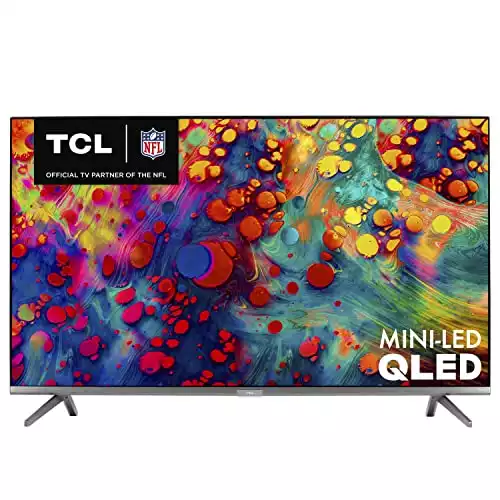 TCL 65-inch 6-Series 4K UHD Dolby Vision HDR QLED Roku Smart TV - 65R635, 2021 Model