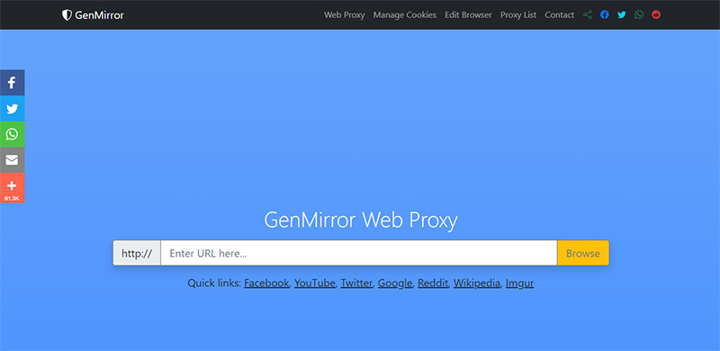 best free video proxy sites GenMirror