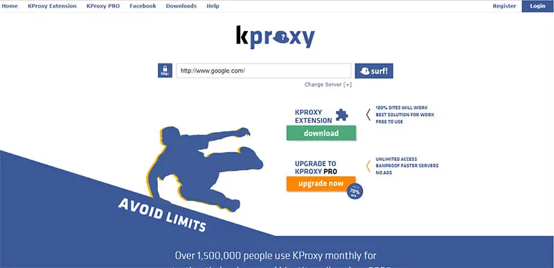 best free video proxy sites KProxy