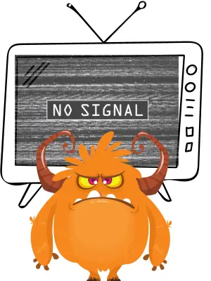 why does roku say no signal