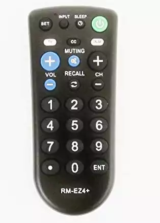 Nettch Sony RM-EZ4 2-Device Universal Remote with Big Buttons