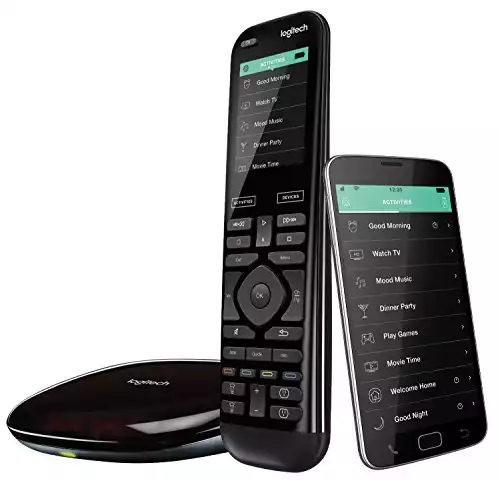 Logitech Harmony Elite Remote Control, Hub and App, Compatible with Alexa (Renewed)