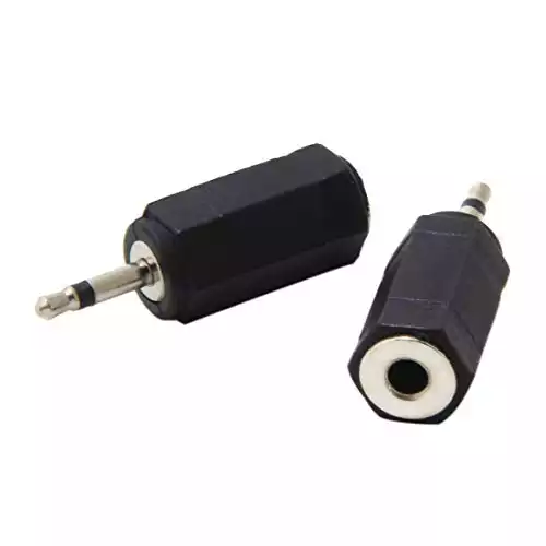 Harmony IR Adapters, Ancable 2-Pack 2.5mm Mono Plug to 3.5mm Mono Jack Connector for Logitech Harmony Hub and IR Blaster, IR Emitter Extenders, IR Repeaters, IR Receivers