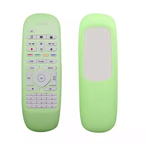 MoimTech Compatible Logitech Harmony Smart Cover, Lightweight Anti- Dust and Anti-Drop Silicone Protective Case Replacement for Logitech Harmony Smart Remote Control-LightGreen