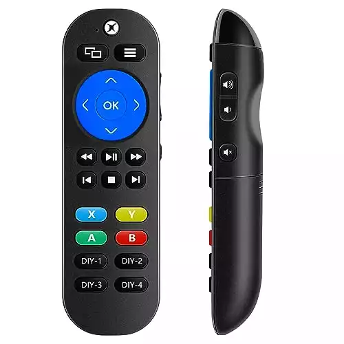 Pre-Programmed Media Remote Control for Xbox One, Xbox One S, Xbox One X - All in One Universal Control for Xbox Remote, LG & Vizio TV Remote with 7 Learning Programmed Keys to Control More Device...