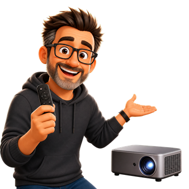 best indoor video projectors intro graphic