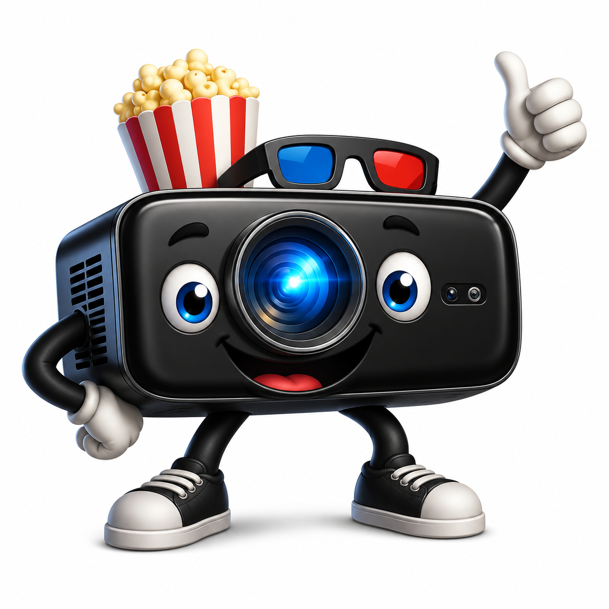 Outdoor projector backyard movie setup