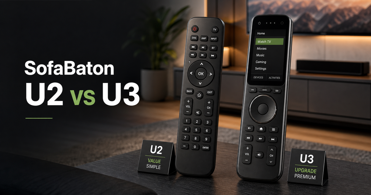Sofabaton U2 vs U3 featured image