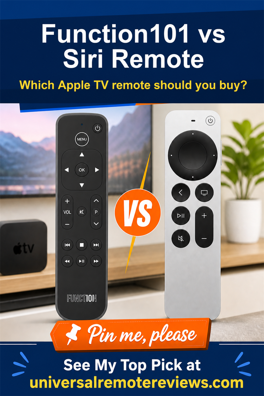 Function101 vs Siri Remote buyer guide pin